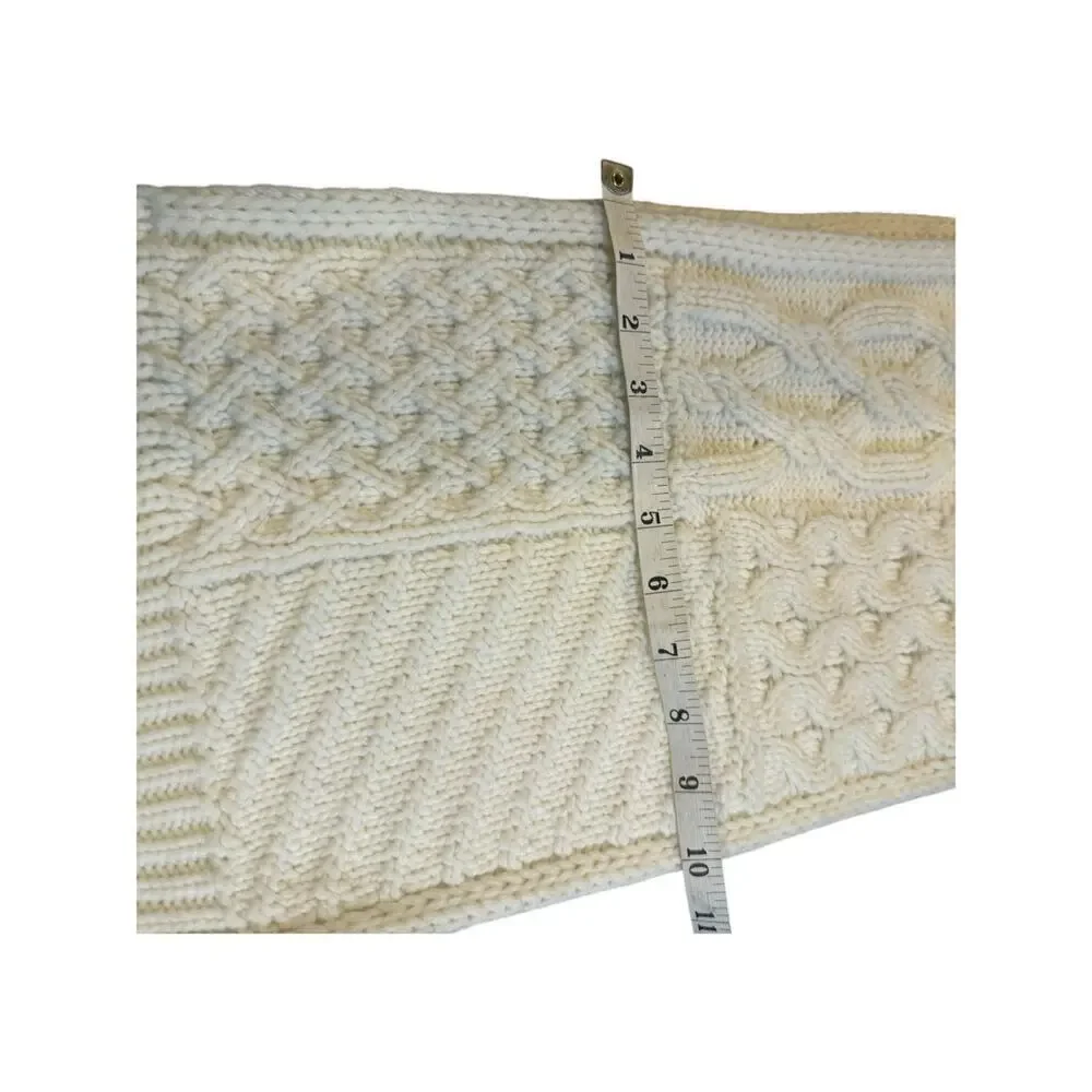 Michael Kors Cream Colored Cableknit Scarf Unisex One Size